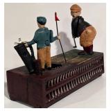 LL - Vintage Cast Iron Birdie Putt Mechanical Bank Hand Painted