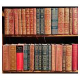 LL - Large Lot of Vintage Decorative Books with Gilt Spines