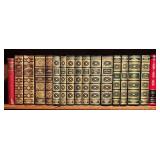 LL - Collection of 34 Vintage Leather-Bound Classic Books