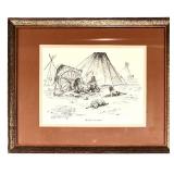 LL - Framed G. Russell Print The Last of the Buffalo Wall Art Print