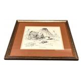 LL - Framed G. Russell Print The Last of the Buffalo Wall Art Print