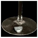 LL - Set of 9 Orrefors Sweden Crystal Wine Glasses