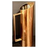 LL - Set of Copper Finish Entertaining Pieces - Platter, Punch Bowl, Pitcher, Water Can, Candle Holders