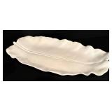 LL - Ceramic Kitchenware Set with Leaf Platter, Lidded Tureen, and Yellow Mugs