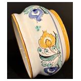 LL - Ceramic Kitchenware Set with Leaf Platter, Lidded Tureen, and Yellow Mugs