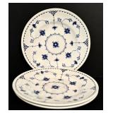 LL - Vintage Denmark Blue and White Dinnerware Set Plates, Bowls, Saucers, Mugs