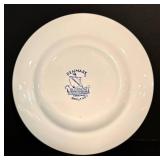 LL - Vintage Denmark Blue and White Dinnerware Set Plates, Bowls, Saucers, Mugs