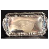 LL - Vintage Collection of Silver Plated Serving Trays and Bowls