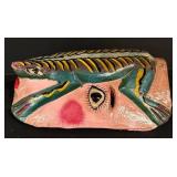 LL - Pair of Vintage Hand-Painted Wooden Folk Art Masks