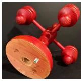 LL - Vintage Swedish Wooden Decor Collection with Dala Horses and Candleholder