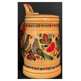 LL - Vintage Swedish Wooden Decor Collection with Dala Horses and Candleholder