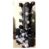 LL - Hoist Dumbbell Rack with Assorted Dumbbells and Weights