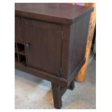 G - Dark Wood Sideboard Buffet Cabinet with Wine Storage