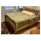 G - Montana Woodworks Glacier Brown King Platform Bed with Headboard