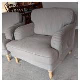 LR - Pair of Grey Ikea Upholstered Armchairs