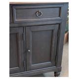 G - Liberty Furniture Hall Buffet Black with Natural Top