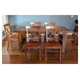 DR - Stylish Wood Dining Table with 6 Chairs