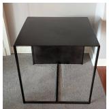 LR - Ethan Allen Black Metal Side Table