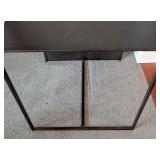 LR - Ethan Allen Black Metal Side Table