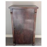 LR - Vintage Mahogany Storage Cabinet with Shelves / Vintage Mahogany Music Cabinet with Shelves