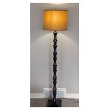 LR - Bronze Floor Lamp with Tan Shade