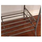 LR - Wicker Top Console Table with Metal Frame