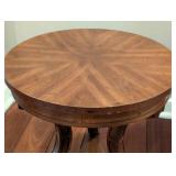 LR - Pair of Drexel Round Side Tables