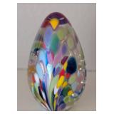 LR - Pair of Glass Eye Studio Art Glass Paperweights