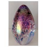 LR - Pair of Glass Eye Studio Art Glass Paperweights