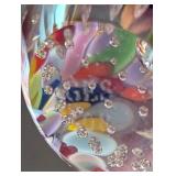 LR - Pair of Glass Eye Studio Art Glass Paperweights