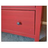 UL - Red Three-Drawer Dresser