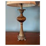 LR - Pair of 28-Inch Decorative Table Lamps with Fabric Shades