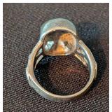 LR - Sterling Silver Skull Ring Size 8