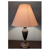 LR - Bronze Table Lamp with Shade, 26 Inch Height