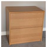LR - 2-Drawer Wood Finish Lateral File Cabinet