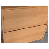 LR - 2-Drawer Wood Finish Lateral File Cabinet