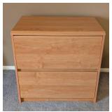 UL - Wood Finish 2-Drawer File Cabinet