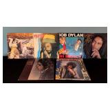 LR - Lot of 6 Bob Dylan and Bob Marley Vinyl Records