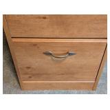 UL - Wood 2-Drawer File Cabinet with Metal Handles