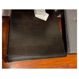 SR - Pair of IKEA Black Wood Dining Chairs with Cushions