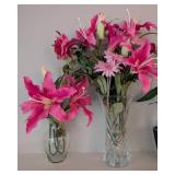 LR - Set of 6 Faux Floral Arrangements in Various Vases