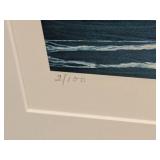 LR - Pair of Framed Landscape Prints by Janet Coleman 2003 - Braided River and Dune 45