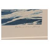 LR - Pair of Framed Landscape Prints by Janet Coleman 2003 - Braided River and Dune 45