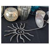 SR - Collection of Decorative Candleholders Assorted Glass and Metal Designs