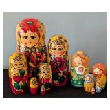 SR - Lot of 2 Russian Nesting Doll Sets