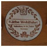 SR - Käthe Wohlfahrt German Wood Christmas Pyramid Nativity with Candles and Box