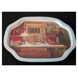 ML - Norwegian Decor Collection with Hand-Painted Plate, Trays, Candleholder, and Ceramic Pieces