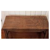 ML - Vintage Solid Oak Bench