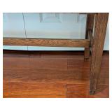 ML - Vintage Solid Oak Bench