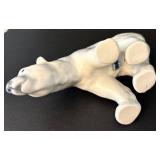 LR - Porcelain Polar Bear Family Figurines Set of 3